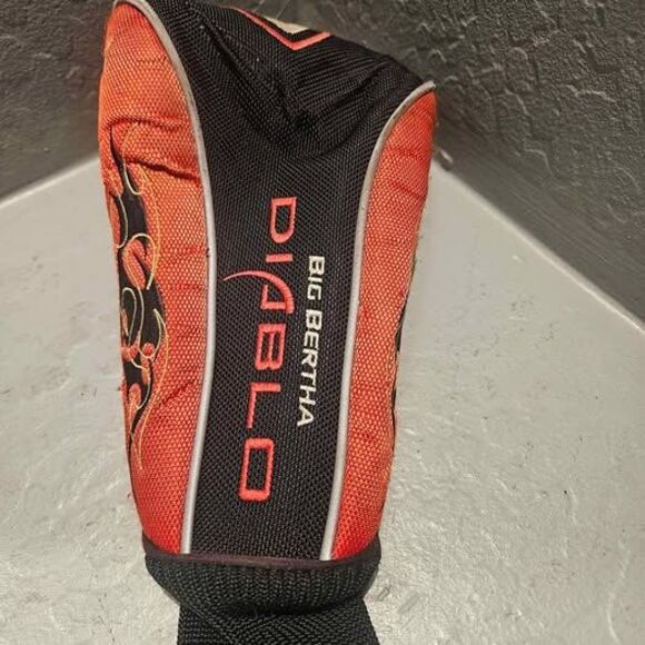 Callaway Diablo Big Bertha Driver Cover Golf Red White and Black - Picture 1 of 5
